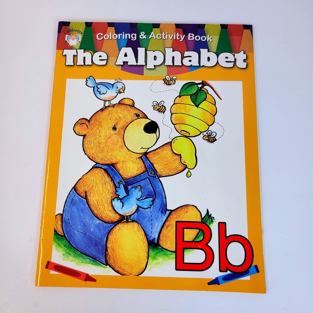 In Celebration Coloring & Activity Book The Alphabet Orange Childrens Book